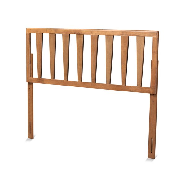 Baxton Studio Duncan Modern and Contemporary Ash Walnut Finished Wood Queen Size Headboard 181-11102-Zoro